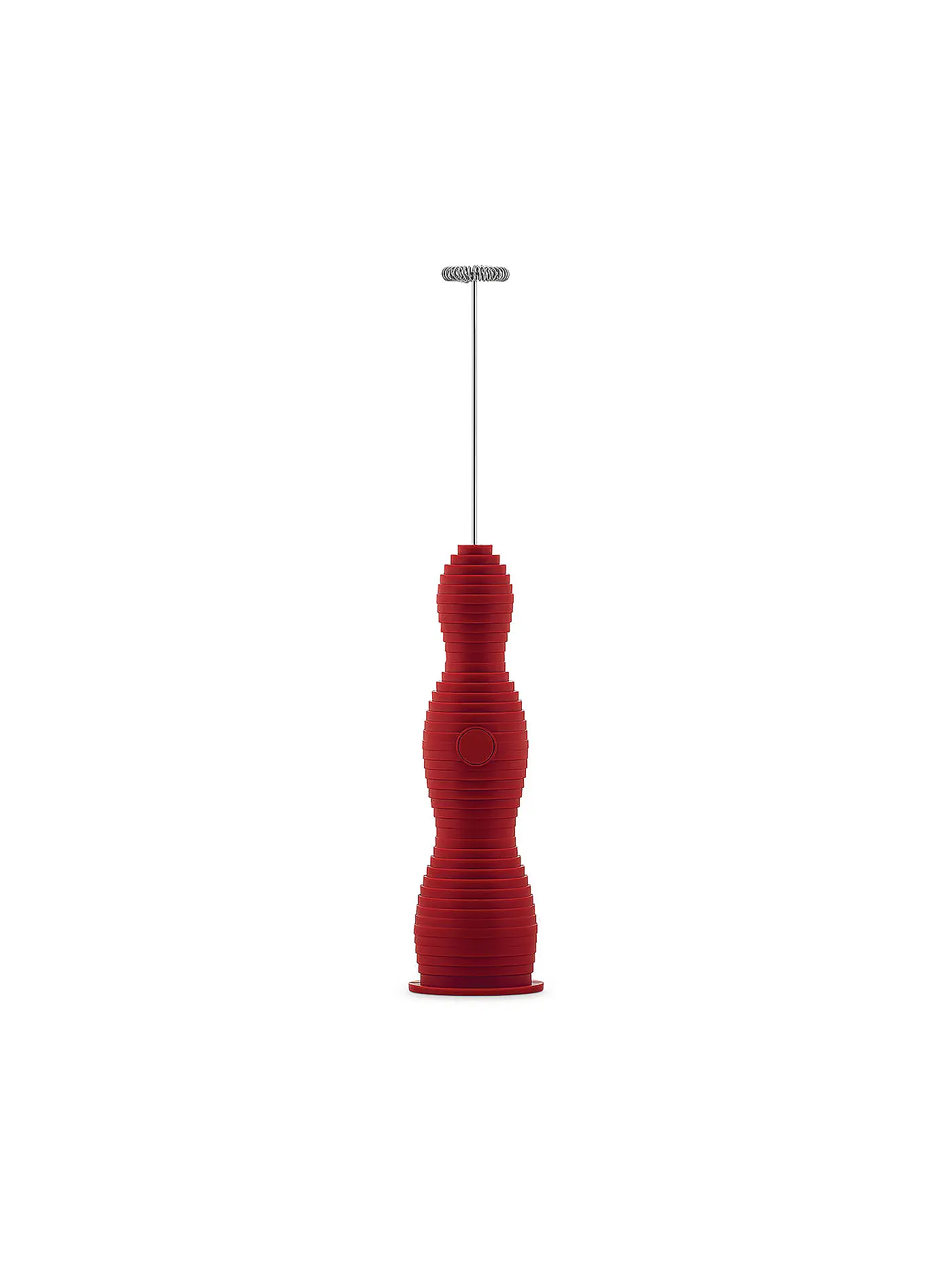 ALESSI |  Milchschäumer Pulcina Schwarz | rot